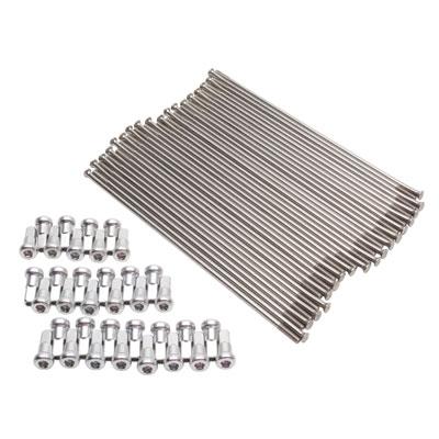 Tusk Motorcycle Spoke Kit - Front 12" Silver KTM 50