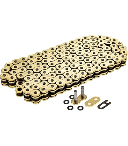 RK Heavy Duty Gold 520 No Seal Chain With Clip 120 Links