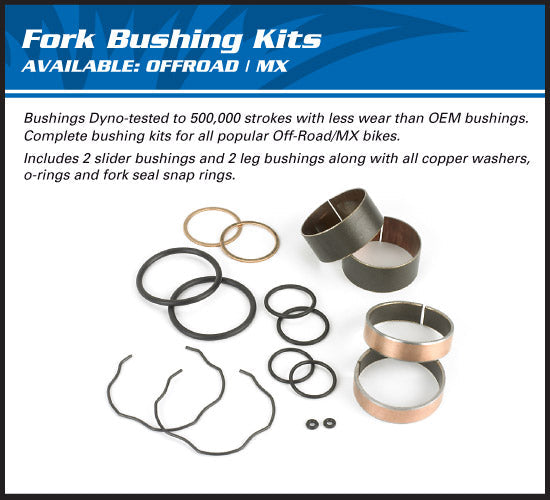 All Balls Fork Bushing Kit Honda CRF450R 09-16, Kawasaki KX4