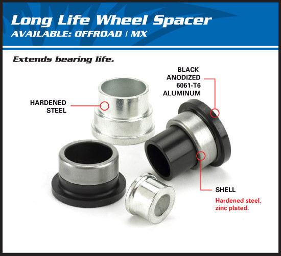All Balls Rear Wheel Spacer Kit Husqvarna 300cc TX 300 Herit