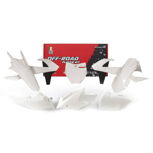Racetech Plastics Kit 10 Pcs with Left Airbox Cover and Whit