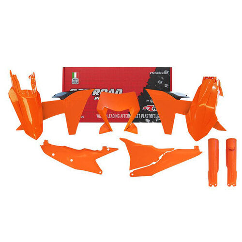 Racetech Plastics Kit 10 Pcs with Left Airbox Cover and oran