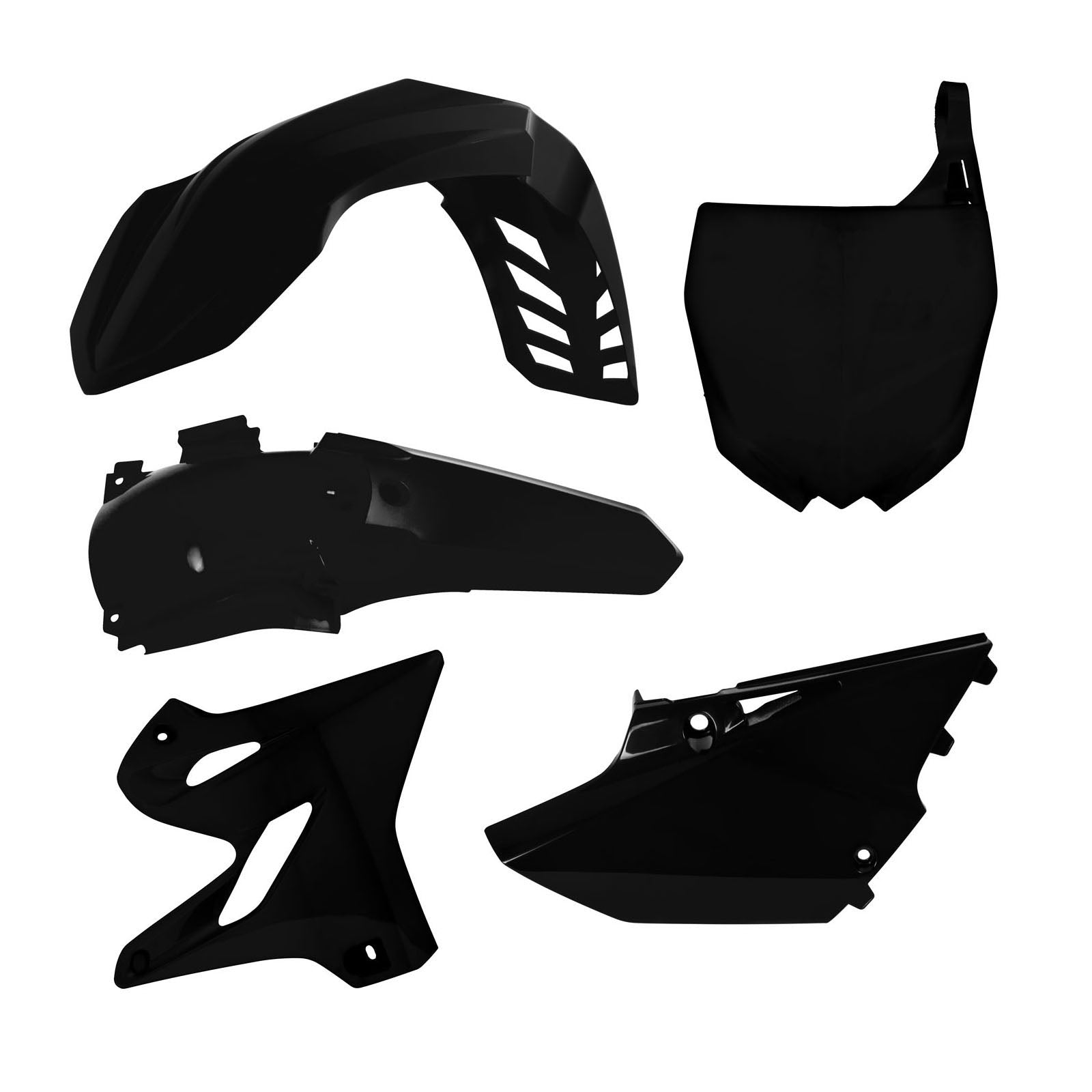 Racetech Plastic Frame Protectors Bi-Material Black Yz 125 2