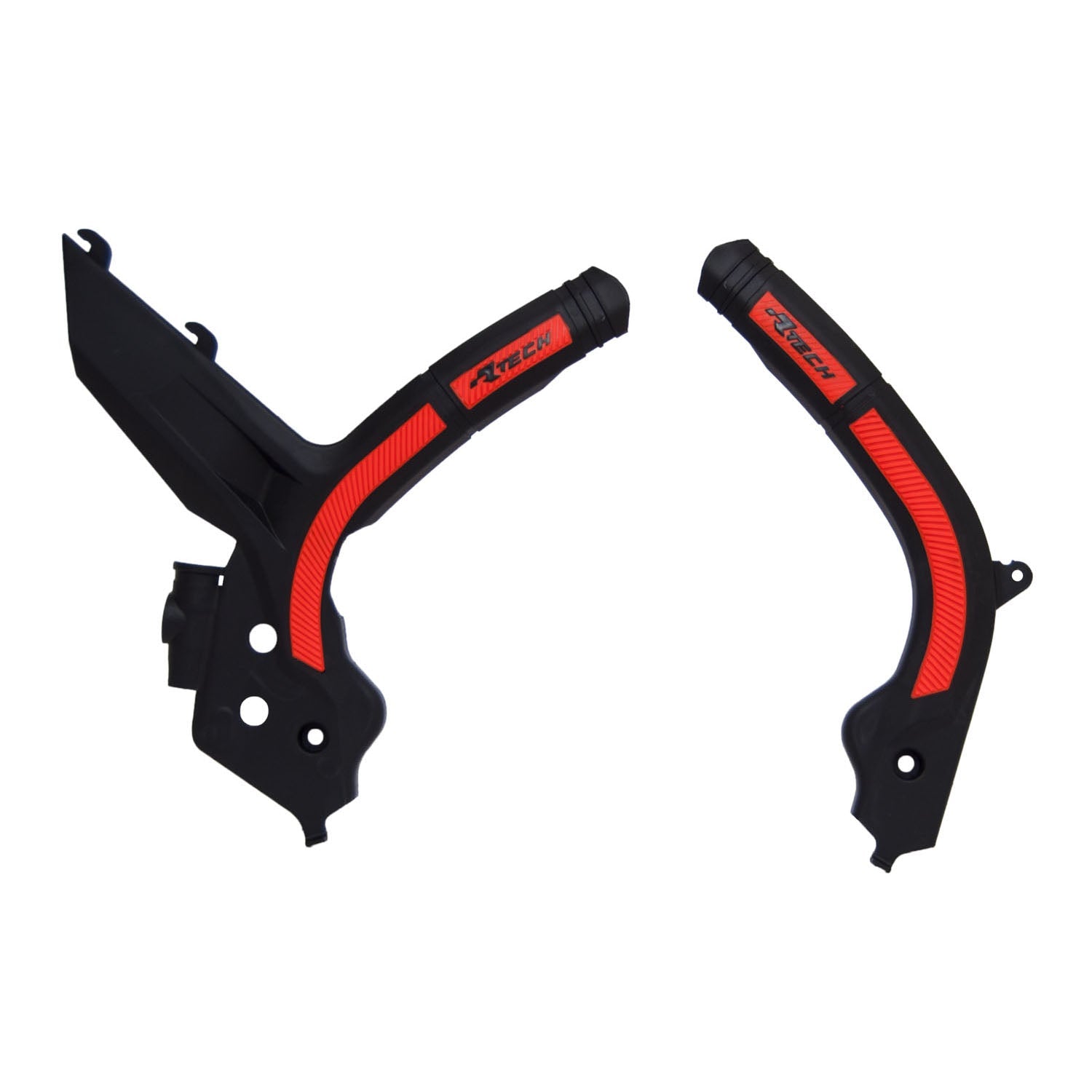 Racetech Plastic Frame Protectors Bi-Material Orange/Black