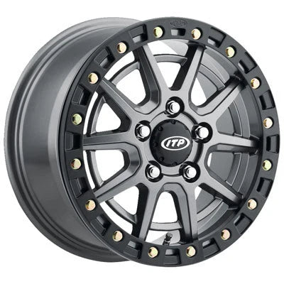 ITP SD10 Beadlock Wheel 15x7 7.0 + 0.0 Grey/Black Ring