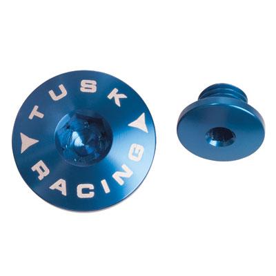 Tusk Billet Aluminium Engine Plug Kit Blue - 2014 Yamaha YZ2