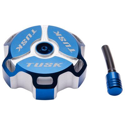 Tusk Billet Aluminium Gas Cap - Blue - Machined - 2006 Yamah