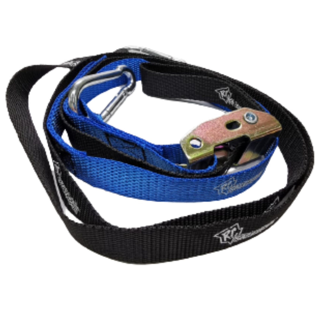 Racecraft HD Red & Black Tie Down Pair Cambuckle, Carabiner