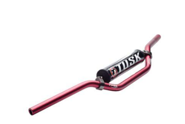 Tusk T10 Sport Bend Aluminum Handlebar ATV Red - 191647