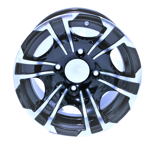 Racecraft ATV Mag Wheel Black/Polished 12"x7" 110 PCD Yamaha