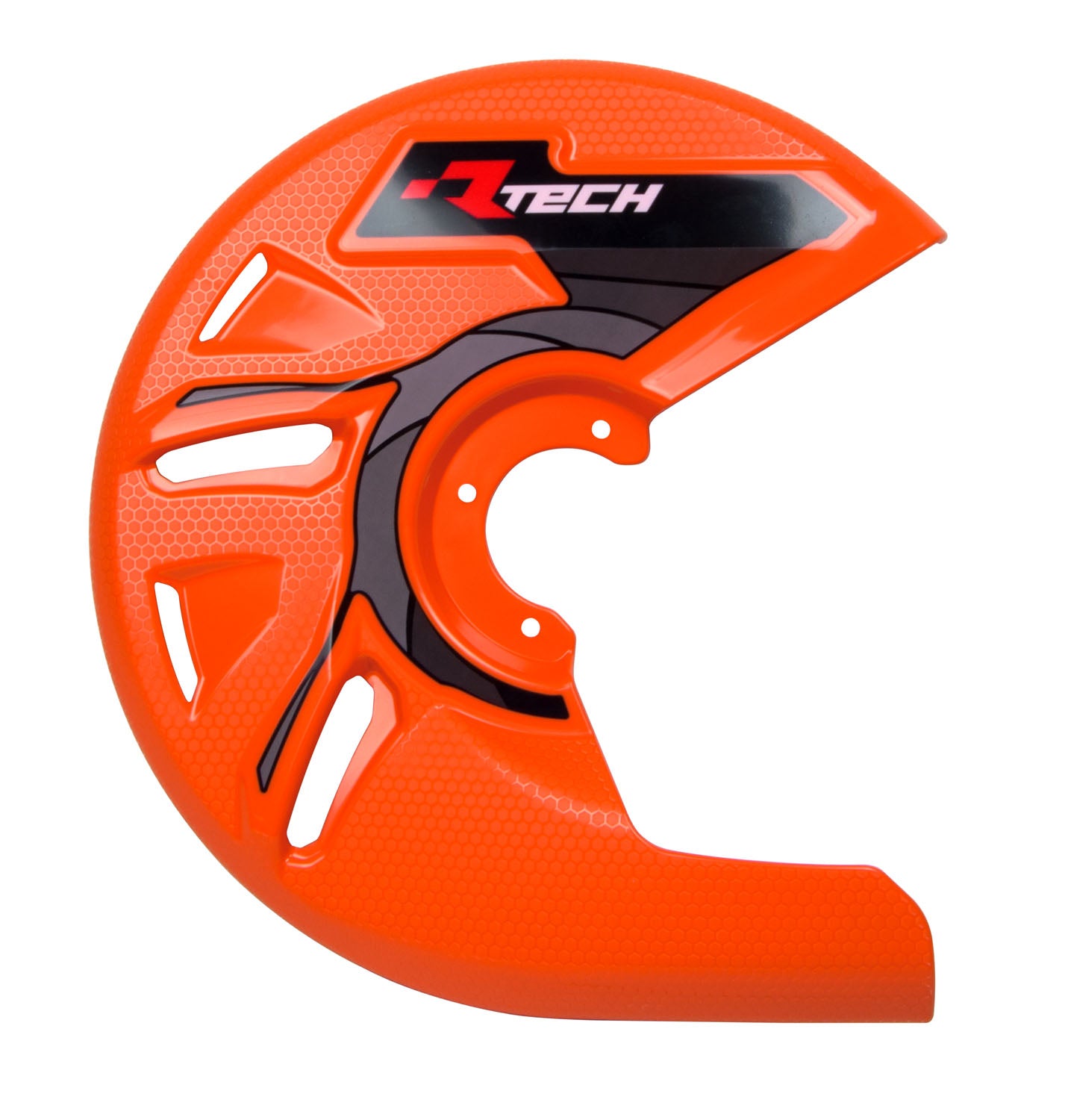 Racetech Universal Brake Disc Protector Orange (Mounting Kit