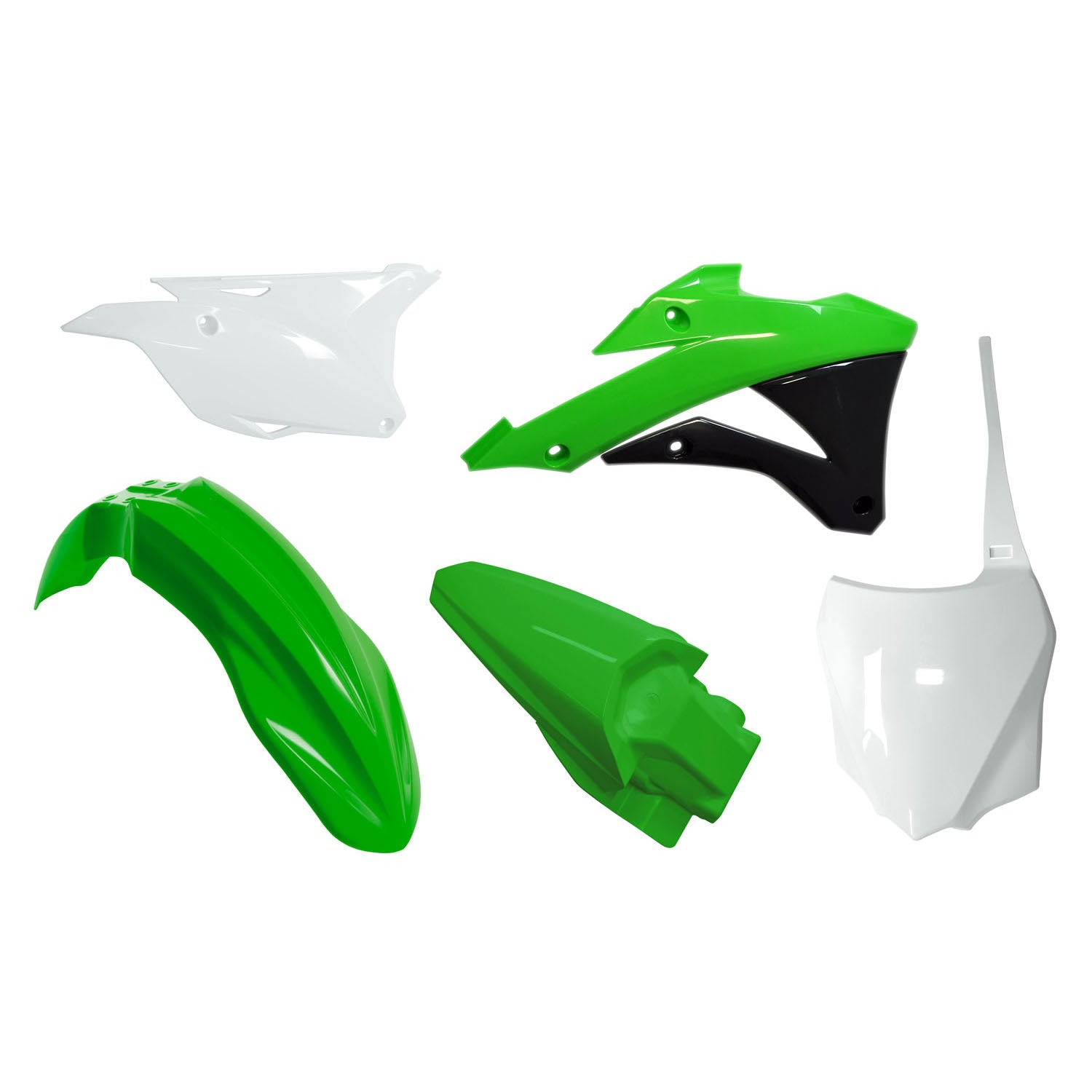 Racetech Plastics Kit 5 Pcs Green Kawasaki KX65 '01 - '20