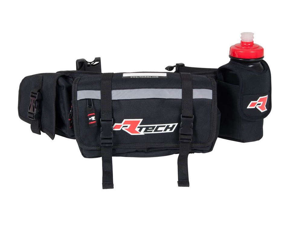 Racetech Waterproof Racing Waistpack Black/Red (Bum Bag)