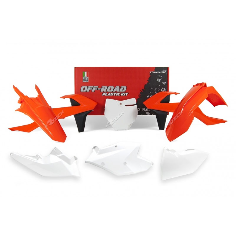 Racetech Plastics Kit 6 Pcs ktm 85 18/21 Orange/White