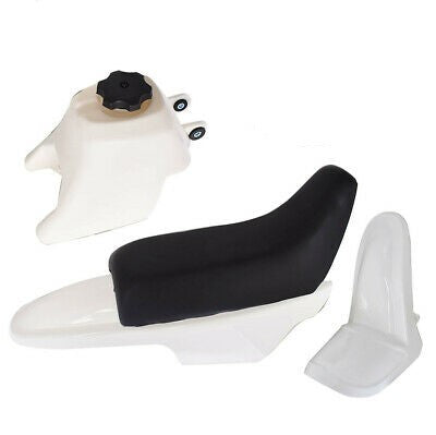 Racecraft Plastic Kit Yamaha PW80 White (Seat, Tank, Fender)