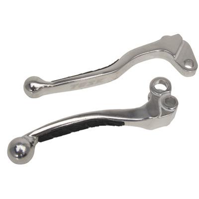 Tusk Grip Lever Set - Black/Polished - T90606 - YZ450F