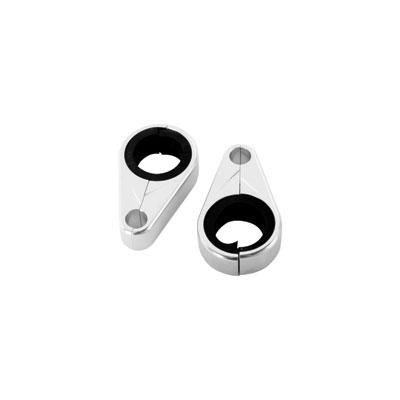 Tusk Billet Brake Line Clamps Polished - BLC-1-S