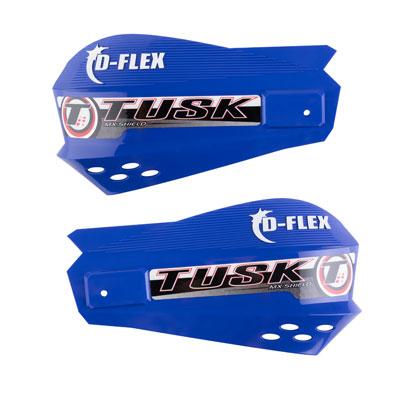 Tusk MX D-Flex Plastic Hand Shields - Blue (Short)
